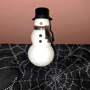 Glitter Snowman Wall Plug